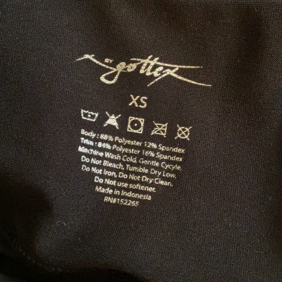 X by Gottex Black Active Yoga Pants Capris Size Extra Small - Picture 9 of 9
